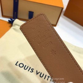 Lv Monogram Illusion Cowhide Black Pyramide Buckle 40mm Belts 
