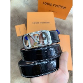 Lv New Leather Automatic Buckle 35mm Belts For Men