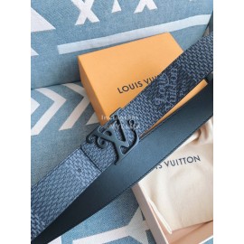 Lv Fashion Printed Leather Black Letter Buckle 40mm Belts