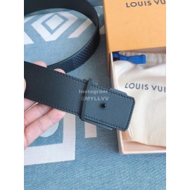 Lv Fashion Printed Leather Black Letter Buckle 40mm Belts