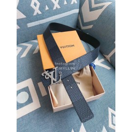 Lv Fashion Printed Leather Silver Letter Buckle 40mm Belts