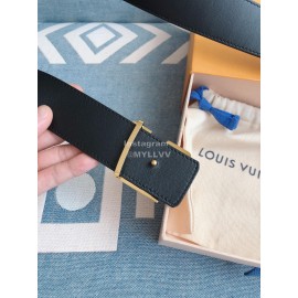 Lv Fashion Printed Leather Gold Letter Buckle 40mm Belts