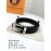 Lv Taurillon Calf Leather Silver Pin Buckle 35mm Belts For Men