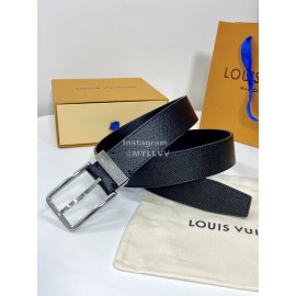 Lv Fashion Calf Leather Silver Pure Copper Pin Buckle 35mm Belts 