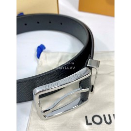 Lv Fashion Calf Leather Silver Pure Copper Pin Buckle 35mm Belts 
