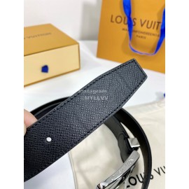 Lv Fashion Calf Leather Silver Pure Copper Pin Buckle 35mm Belts 