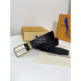 Lv Fashion Calf Leather Gold Pure Copper Pin Buckle 35mm Belts 