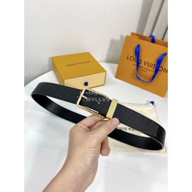 Lv Fashion Calf Leather Gold Pure Copper Pin Buckle 35mm Belts 