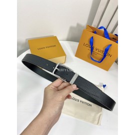 Lv New Calf Leather Silver Pure Copper Pin Buckle 35mm Belts 