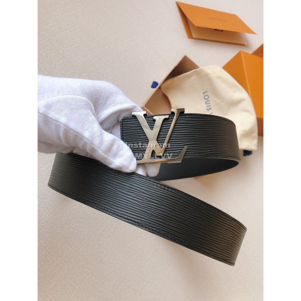 Lv Epi Calf Leather Letter Buckle 40mm Belts 