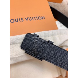 Lv New Calf Leather Black Letter Buckle 40mm Belts For Men