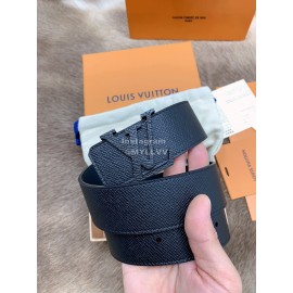 Lv New Calf Leather Black Letter Buckle 40mm Belts For Men
