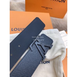 Lv New Calf Leather Black Letter Buckle 40mm Belts For Men