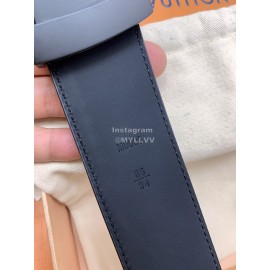 Lv New Calf Leather Black Letter Buckle 40mm Belts For Men