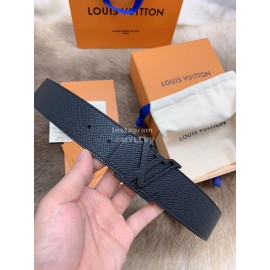Lv New Calf Leather Black Letter Buckle 40mm Belts For Men