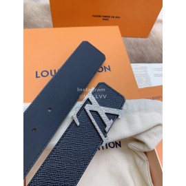 Lv New Calf Leather Silver Letter Buckle 40mm Belts For Men