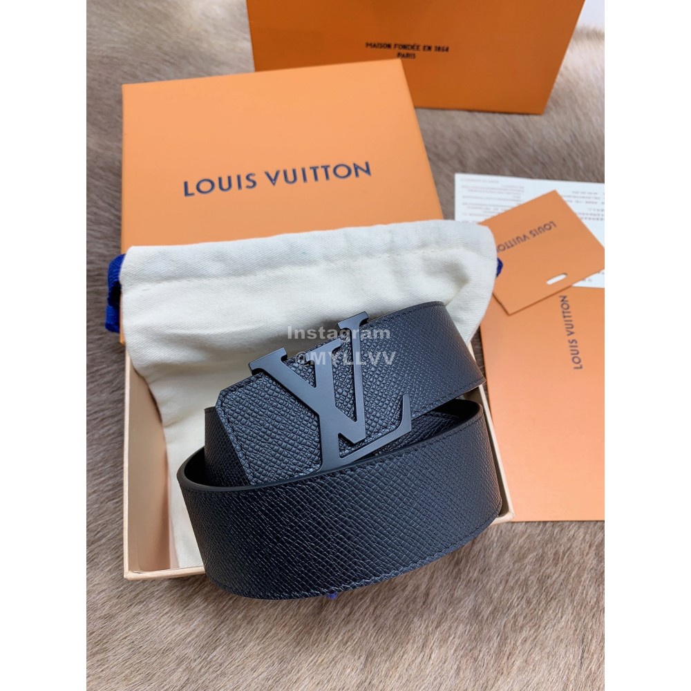 Lv Fashion Calf Leather Letter Buckle 40mm Belts For Men