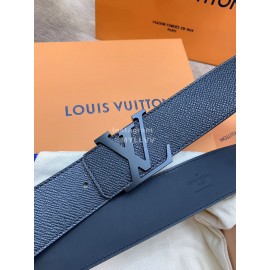 Lv Fashion Calf Leather Letter Buckle 40mm Belts For Men