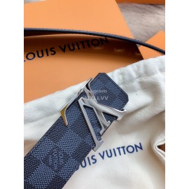 Lv Damier Canvas Leather Letter Buckle 40mm Belts For Men