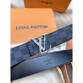 Lv Damier Canvas Leather Letter Buckle 40mm Belts For Men