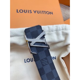 Lv Damier Canvas Leather Letter Buckle 40mm Belts For Men