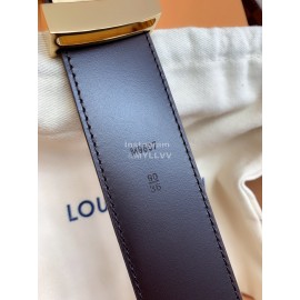 Lv Damier Canvas Leather Letter Buckle 40mm Belts For Men Brown