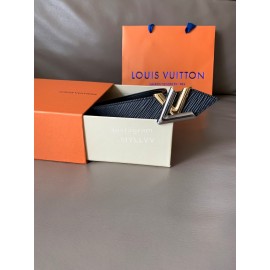 Lv Epi Calf Leather Twist Letter Buckle 30mm Belts For Women
