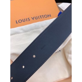 Lv Black Calf Leather Letter Buckle 40mm Belts For Men