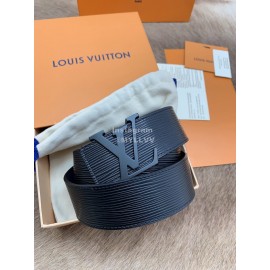 Lv Black Calf Leather Black Letter Buckle 40mm Bel..