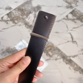 Lv Damier Canvas Leather 35mm Belts Black