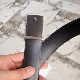 Lv Damier Canvas Leather 35mm Belts Black