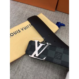 Lv Damier Canvas Leather Initiales Buckle 40mm Belts