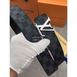 Lv Damier Canvas Leather Initiales Buckle 40mm Belts
