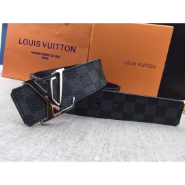 Lv Damier Canvas Leather Initiales Buckle 40mm Belts