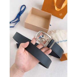 Lv Double Side Leather Silver Pin Buckle 35mm Belts