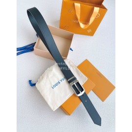 Lv Double Side Leather Silver Pin Buckle 35mm Belts