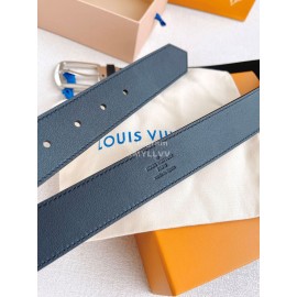 Lv Double Side Leather Silver Pin Buckle 35mm Belts