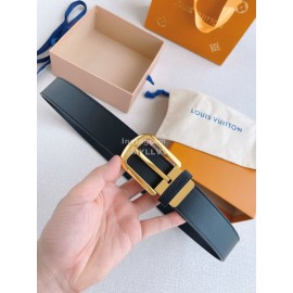 Lv Double Side Leather Gold Pin Buckle 35mm Belts