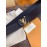 Lv Litchi Grain Calfskin Letter Buckle 40mm Belts