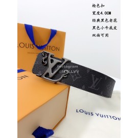 Lv Classic Monogram Canvas Waterproof Leather Gun Color Buckle 40mm Belts