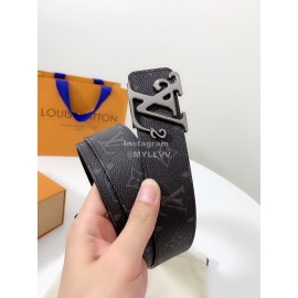 Lv Classic Monogram Canvas Waterproof Leather Gun Color Buckle 40mm Belts