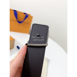 Lv Classic Monogram Canvas Waterproof Leather Gun Color Buckle 40mm Belts