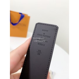 Lv Classic Monogram Canvas Waterproof Leather Gun Color Buckle 40mm Belts