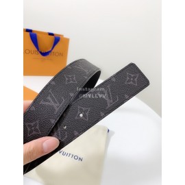 Lv Classic Monogram Canvas Waterproof Leather Gun Color Buckle 40mm Belts