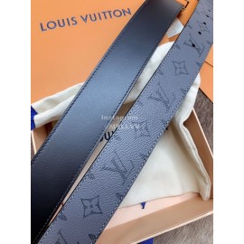 Lv Monogram Canvas Calf Leather Letter Gold Buckle 40mm Belts For Men