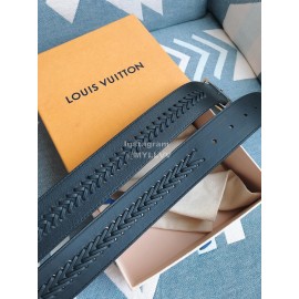 Lv Fashion Calf Leather Gold Letter Buckle 40mm Belts