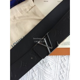 Lv Monogram Embossed Calf Leather Gun Color Buckle 35mm Pyramide Belts