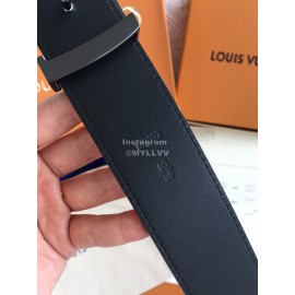 Lv Monogram Embossed Calf Leather Gun Color Buckle 35mm Pyramide Belts