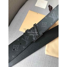 Lv Monogram Ink Canvas Calf Leather Letter Buckle 40mm Belts