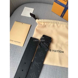 Lv Monogram Ink Canvas Calf Leather Letter Buckle 40mm Belts